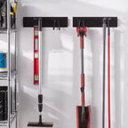 Gancio da Garage per Prolunghe e Tubi – Brightroom™: Organizzazione a Parete in Acciaio, Verniciatura a Polvere, Capacità 13,6 kg, Nero