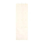Organizer per cappelli e berretti Household Essentials Over the Door in misto cotone con 15 appendini a strappo, colore naturale
