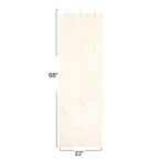 Organizer per cappelli e berretti Household Essentials Over the Door in misto cotone con 15 appendini a strappo, colore naturale