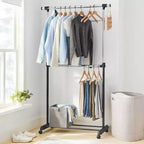 Appendiabiti doppio con asta regolabile - Brightroom™