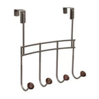 Spectrum Diversified Cambridge Over The Door 4 Hook Rack Ivory