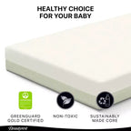 Beautyrest Silver PureAir Materasso per Lettino e Bambino a Due Fasi - Greenguard Gold - Bianco/Verde