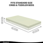 Beautyrest Silver PureAir Materasso per Lettino e Bambino a Due Fasi - Greenguard Gold - Bianco/Verde