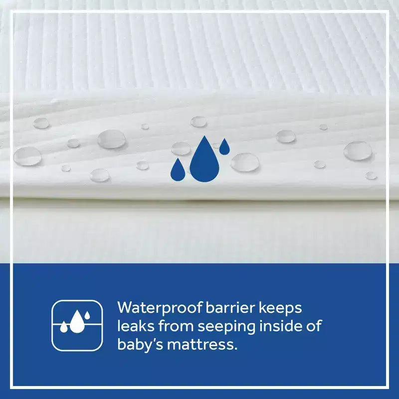 Sealy Refresh Materasso in schiuma traspirante in maglia per culla da 6" - Bianco: Lato Rigido/Lato Morbido, Ipoallergenico, Fodera Impermeabile