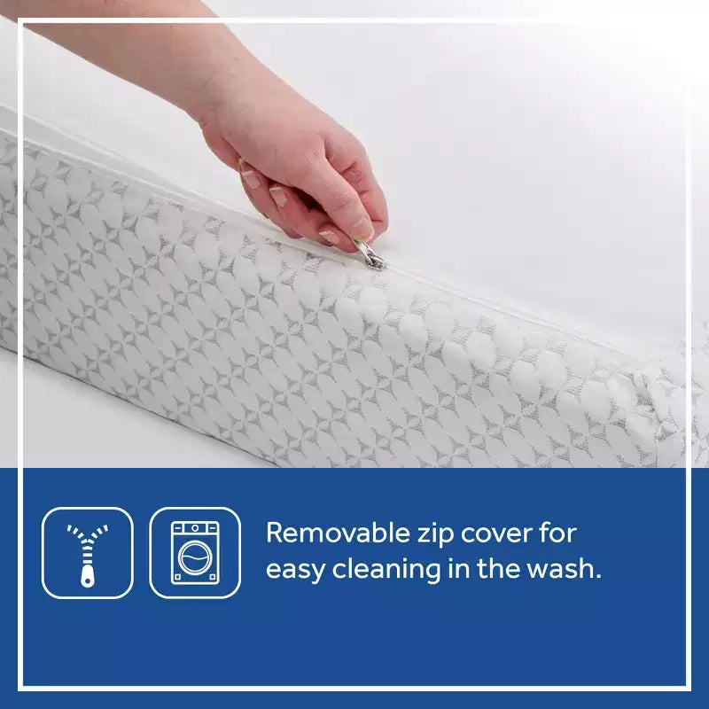 Sealy Refresh Materasso in schiuma traspirante in maglia per culla da 6" - Bianco: Lato Rigido/Lato Morbido, Ipoallergenico, Fodera Impermeabile