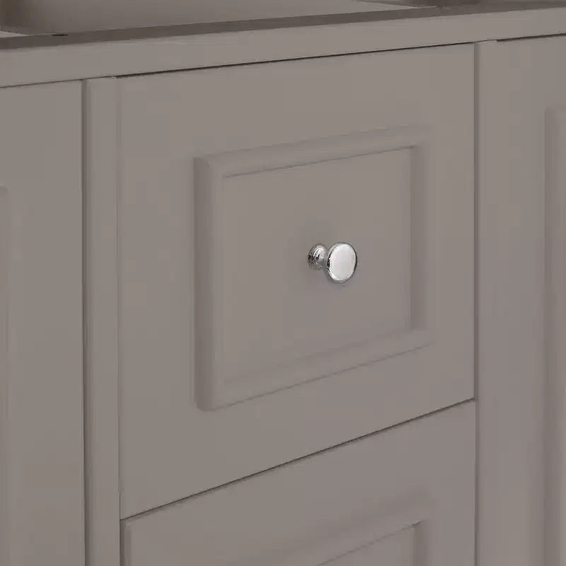Alaterre Furniture Williamsburg Mobile da bagno doppio lavabo 60 pollici - Mobile autoportante senza piano, grigio