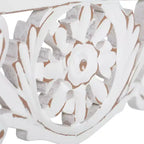 Mensola a sporgenza Morris bianca da 30" Brewster: Set di mensole decorative da parete in MDF in stile bohémien, nessun assemblaggio richiesto