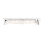 Mensola a sporgenza Morris bianca da 30" Brewster: Set di mensole decorative da parete in MDF in stile bohémien, nessun assemblaggio richiesto