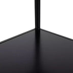 Kate & Laurel All Things Decor 24"x17"x38" Mensola angolare da parete Melora in metallo e legno, nera