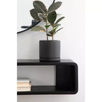 Kate & Laurel All Things Decor 76x18x18cm Deguara Scaffale Galleggiante Nero