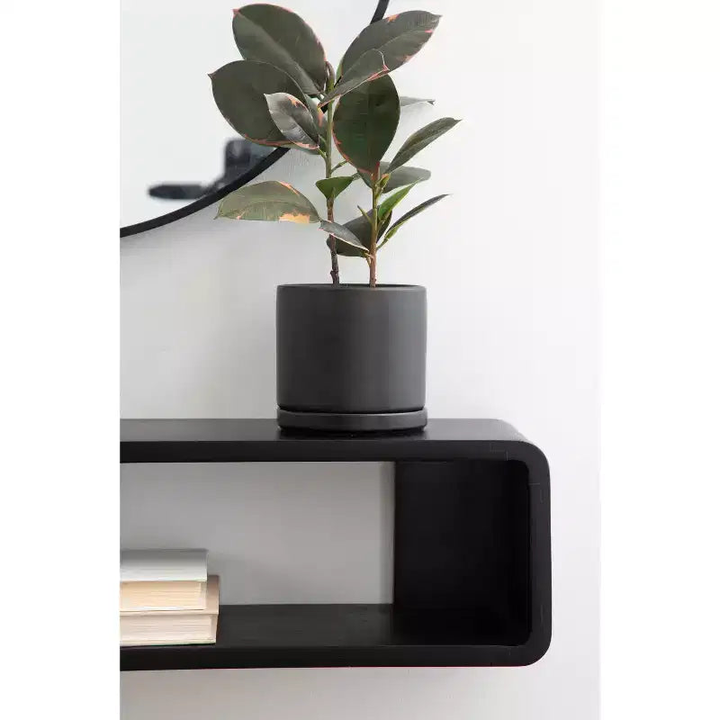 Kate & Laurel All Things Decor 76x18x18cm Deguara Scaffale Galleggiante Nero