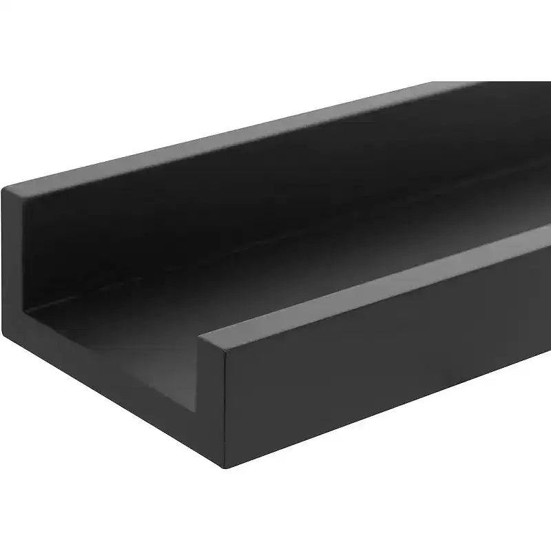 Kiera Grace (Set di 4) Mensole a muro Drea da 58,42 cm Nere: Organizzazione galleggiante moderna, Composito MDF decorativo