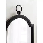 Kate & Laurel All Things Decor Specchio da parete Ohara Arch 18"x30" Nero: Stile tradizionale, Parte superiore arrotondata, Montaggio a parete