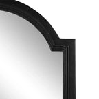 Kate & Laurel All Things Decor Specchio da parete Ohara Arch 18"x30" Nero: Stile tradizionale, Parte superiore arrotondata, Montaggio a parete
