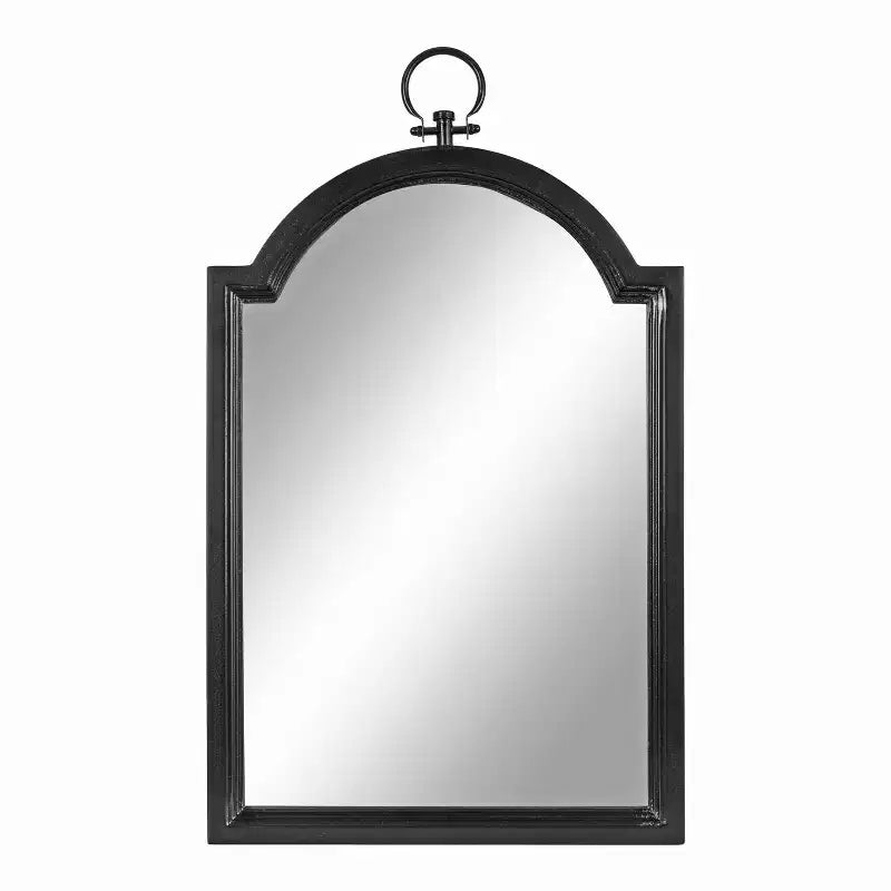 Kate & Laurel All Things Decor Specchio da parete Ohara Arch 18"x30" Nero: Stile tradizionale, Parte superiore arrotondata, Montaggio a parete