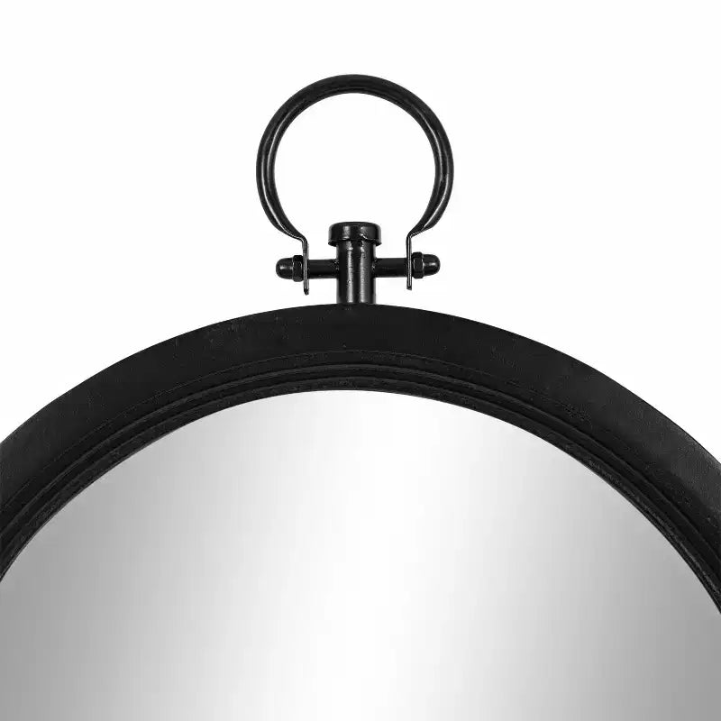 Kate & Laurel All Things Decor Specchio da parete Ohara Arch 18"x30" Nero: Stile tradizionale, Parte superiore arrotondata, Montaggio a parete