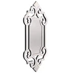Specchio da parete senza cornice a figura intera Howard Elliott 54"x14" Allan Andrews Collezione Whitby: stile moderno, materiale vetro, montaggio a parete
