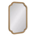 Kate & Laurel All Things Decor 24"X36" Glenby Scallop Wall Mirror Gold