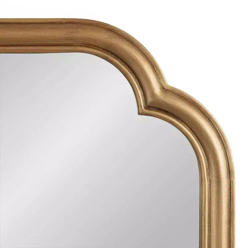 Kate & Laurel All Things Decor Specchio da parete Glenby Scallop oro 24"X36"