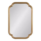 Kate & Laurel All Things Decor Specchio da parete Glenby Scallop oro 24"X36"