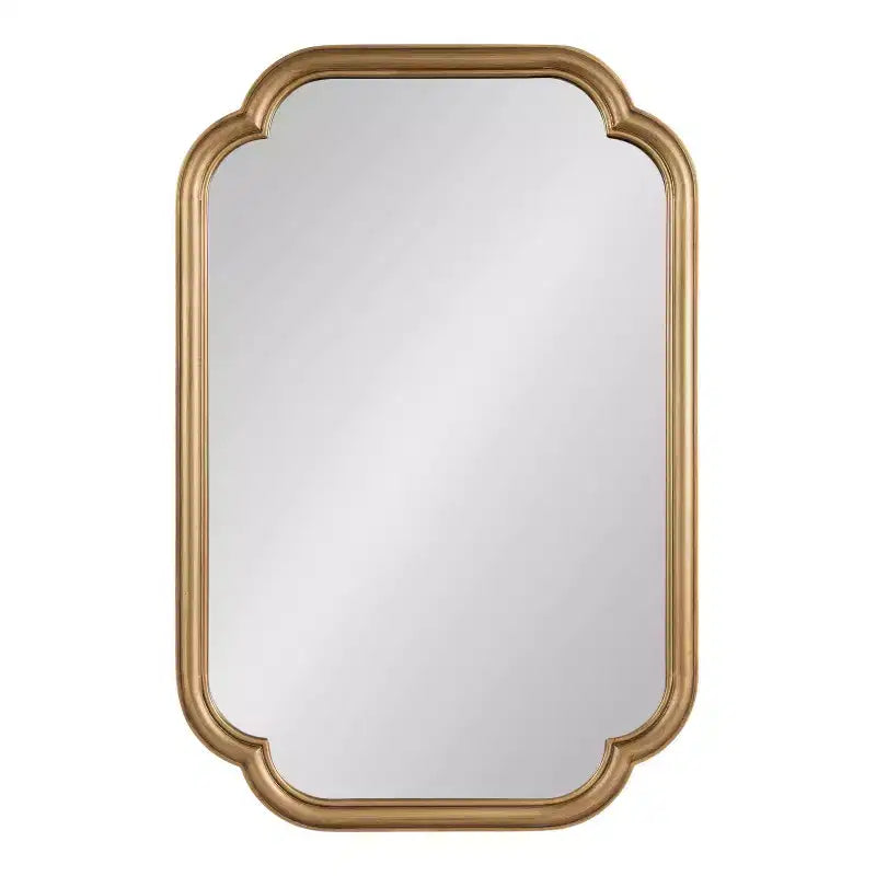 Kate & Laurel All Things Decor Specchio da parete Glenby Scallop oro 24"X36"