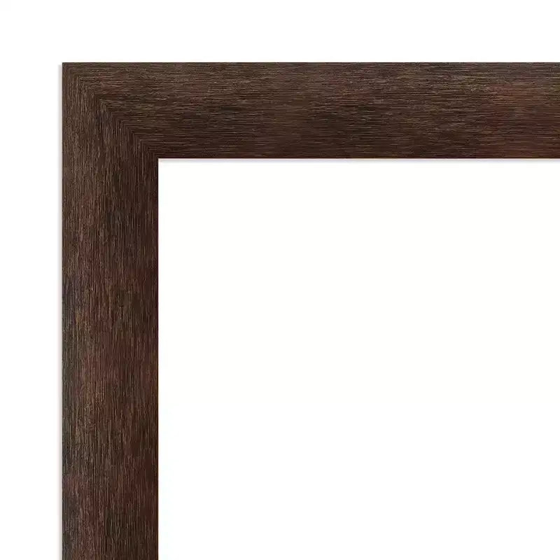 Specchio da parete per bagno in legno, senza smussature, 74x74cm, Noce Caldo - Amanti Art: Quadrato Moderno, Montaggio a parete, Ferramenta inclusa