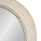 Kate & Laurel All Things Decor Specchio da parete rotondo Jonesport 26"x26" Naturale