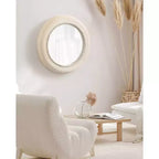 Kate & Laurel All Things Decor Specchio da parete rotondo Jonesport 26"x26" Naturale