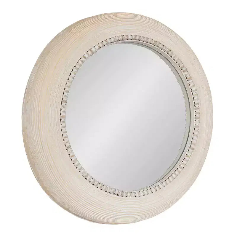 Kate & Laurel All Things Decor Specchio da parete rotondo Jonesport 26"x26" Naturale