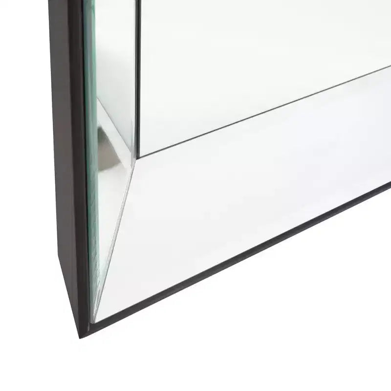 Specchio da parete decorativo moderno quadrato Howard Elliott Vogue, colore argento: 22"x22", cornice in vetro e legno, nessun assemblaggio richiesto