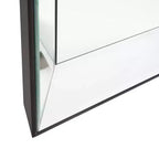 Specchio da parete decorativo moderno quadrato Howard Elliott Vogue, colore argento: 22"x22", cornice in vetro e legno, nessun assemblaggio richiesto