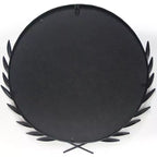 Specchio da parete 22"x21" Emperor Nero - Infinity Instruments: Cornice in ferro in stile greco, nessun montaggio richiesto