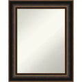 24"x30" Villa Wood Wall Mirror, Oil Rubbed Bronze Frame, No Assembly - Amanti Art