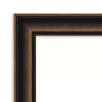 Specchio da parete Villa in legno da 24"x30", cornice in bronzo anticato, nessun assemblaggio - Amanti Art