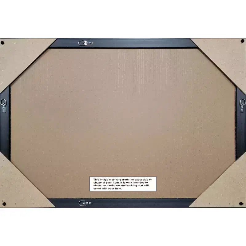 Specchio da parete Villa in legno da 24"x30", cornice in bronzo anticato, nessun assemblaggio - Amanti Art