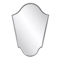 Howard Elliott 41.5"x29" Arched Wall Mirror with Matte Gray Iron Frame: Modern Style, No Assembly, Wall Mount