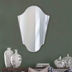 Specchio da Parete Ad Arco Howard Elliott 41.5"x29" con Cornice in Ferro Grigio Opaco: Stile Moderno, Nessun Assemblaggio, Montaggio a Parete
