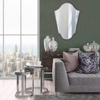 Specchio da Parete Ad Arco Howard Elliott 41.5"x29" con Cornice in Ferro Grigio Opaco: Stile Moderno, Nessun Assemblaggio, Montaggio a Parete