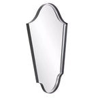 Specchio da Parete Ad Arco Howard Elliott 41.5"x29" con Cornice in Ferro Grigio Opaco: Stile Moderno, Nessun Assemblaggio, Montaggio a Parete