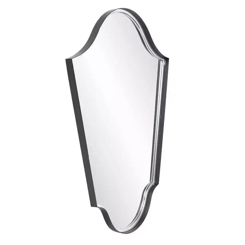 Specchio da Parete Ad Arco Howard Elliott 41.5"x29" con Cornice in Ferro Grigio Opaco: Stile Moderno, Nessun Assemblaggio, Montaggio a Parete