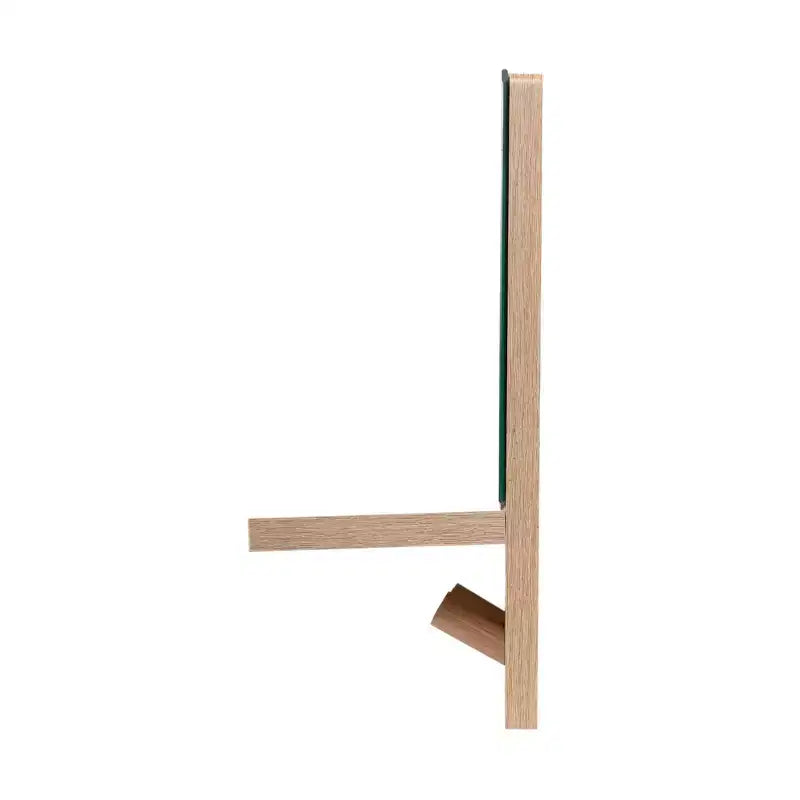 Kiera Grace 15.7" Alva Accent Mirror Shelf con 4 ganci appendiabiti: rettangolare moderno, nessun assemblaggio, cornice in legno, montaggio a parete