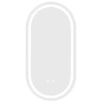 WallBeyond 15.75"x31.5" Oval LED Vanity Mirror Clear