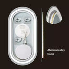 WallBeyond 15.75"x31.5" Specchio da bagno ovale a LED trasparente