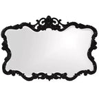 Howard Elliott 40"x30" Rectangular Iron Framed Wall Mirror with Mottled Silver Finish