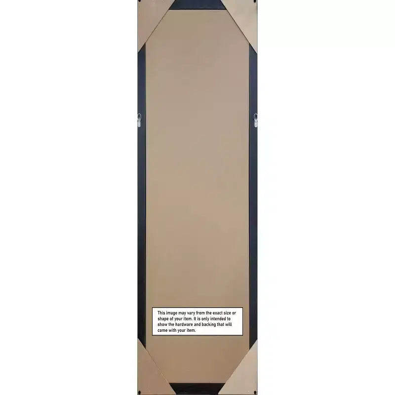 Specchio da porta in legno riciclato non bisellato 45,7x132 cm Verde acqua/Grigio - Amanti Art