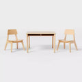 Natural Wood 2pc Kids' Activity Table and Chairs Set - Pillowfort™