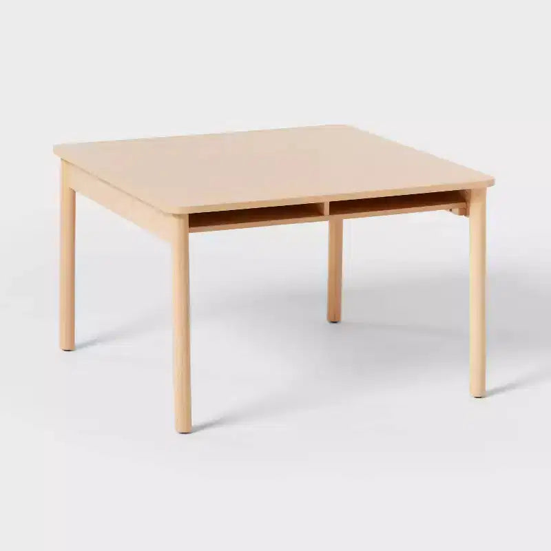 Set tavolo e sedie da attività per bambini 2 pezzi in legno naturale - Pillowfort™