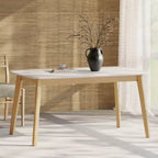 GDFStudio Anne Tavolo da pranzo moderno in legno di metà secolo