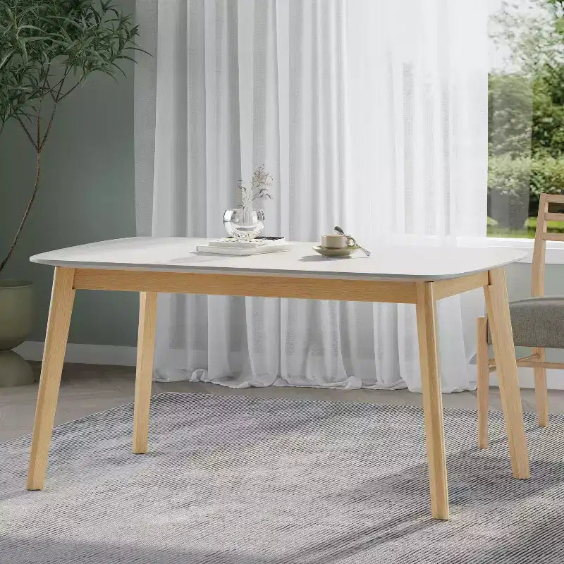 GDFStudio Anne Tavolo da pranzo moderno in legno di metà secolo