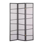 Divisorio per Ambienti a 3 Pannelli Roundhill Furniture, Nero